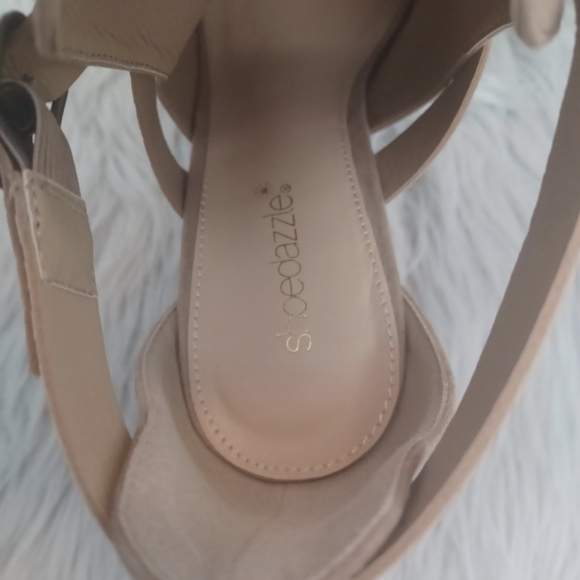 Shoe Dazzle Tan Snakeskin Shoes Boots Size 9.5 - Picture 10 of 10